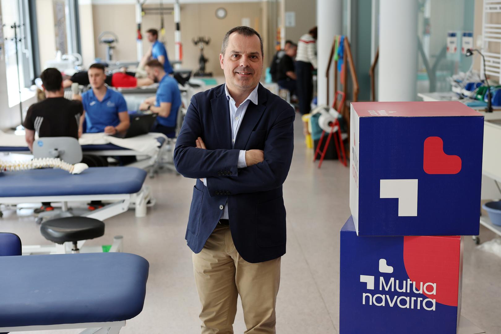 Javier Andueza, responsable de Absentismo y Relaciones Institucionales de Mutua Navarra