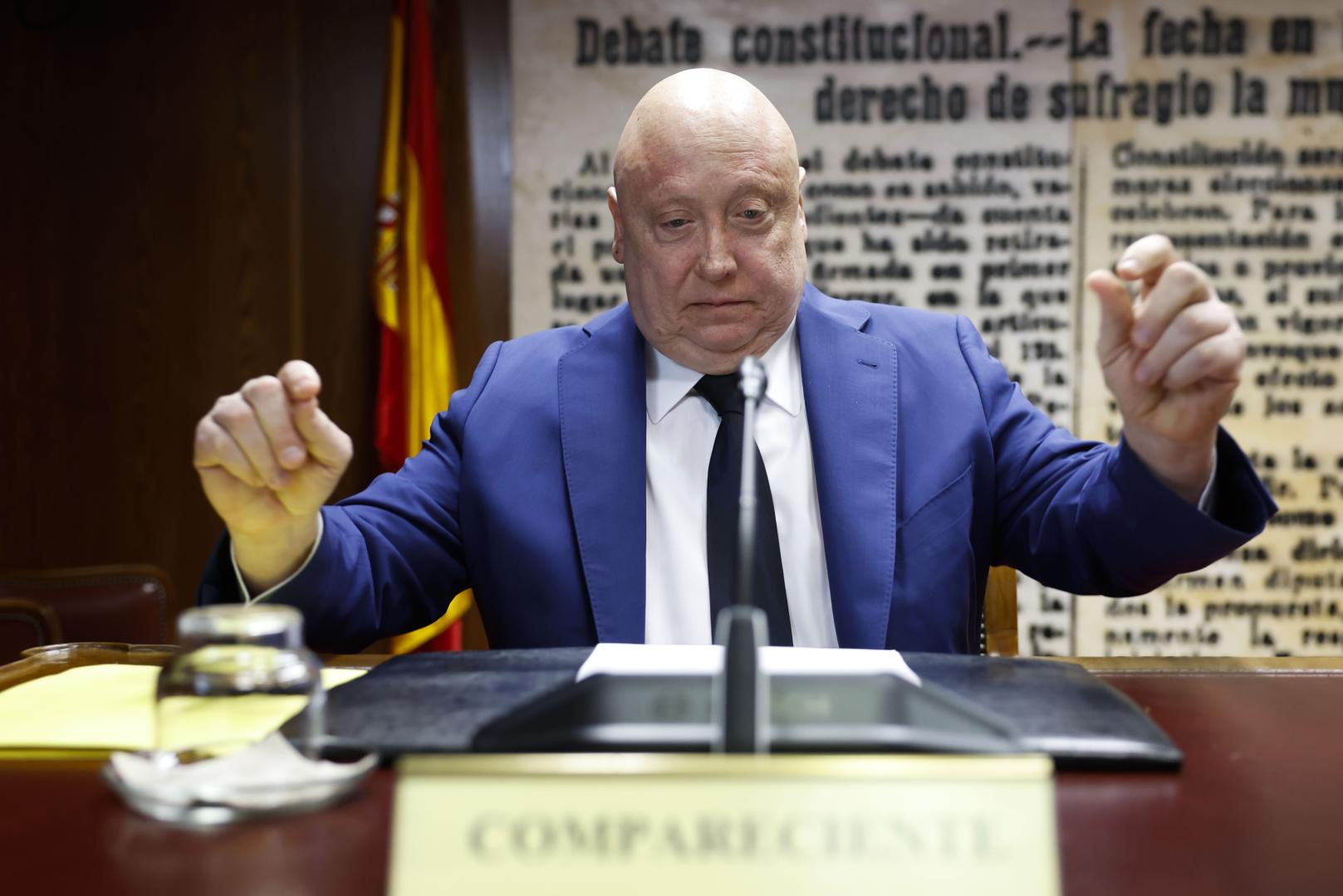 El presidente de Forestalia, Fernando Samper, en su comparecencia en el Senado