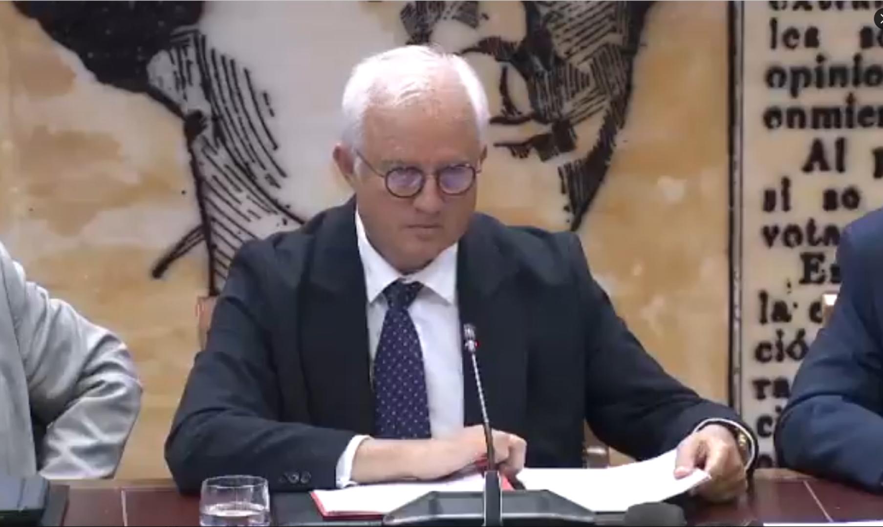 Intervención sobre la mujer de Santos Cerdán del presidente de la Comisión de Investigación del Caso Koldo en el Senado