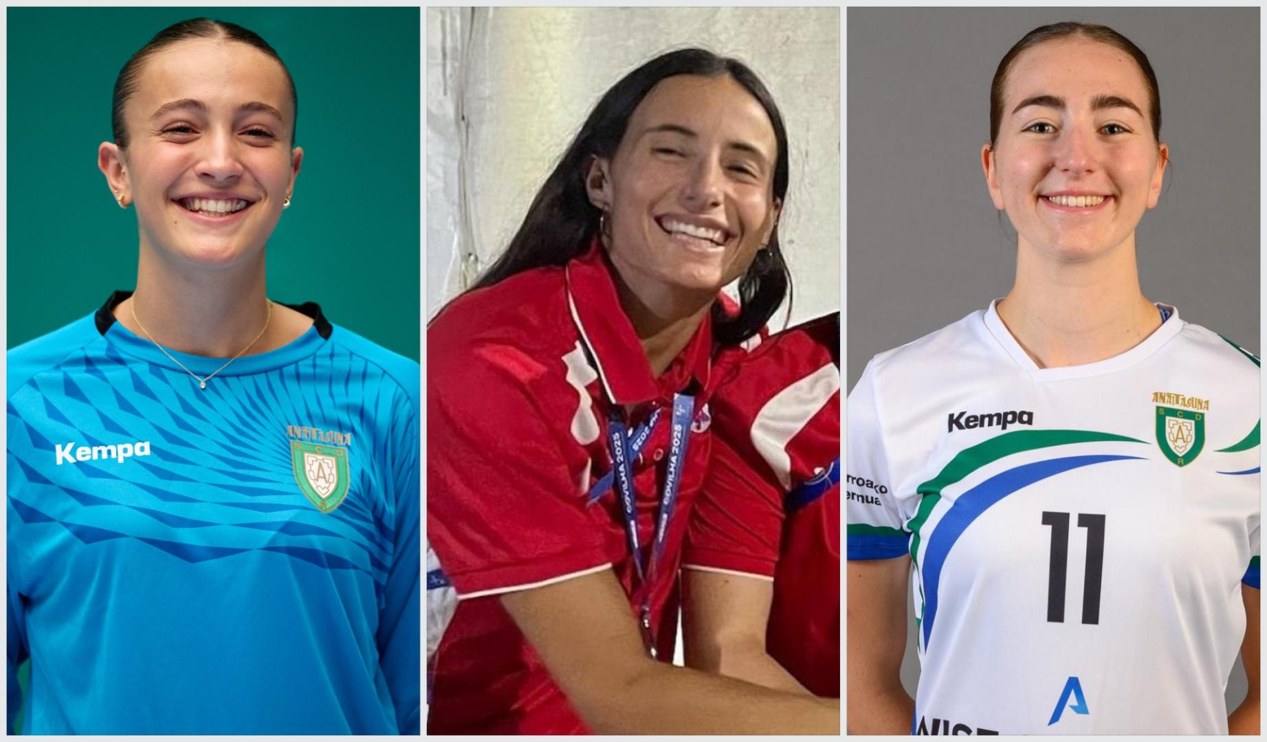 Andrea Sáez, Ithaisa Castillo y Uxue Morentin, jugadoras la próxima temporada de la Liga Guerreras Iberdrola