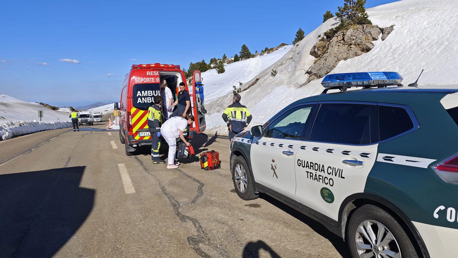 Puerto de Belagua en el que se produjo el accidente entre dos motocicletas