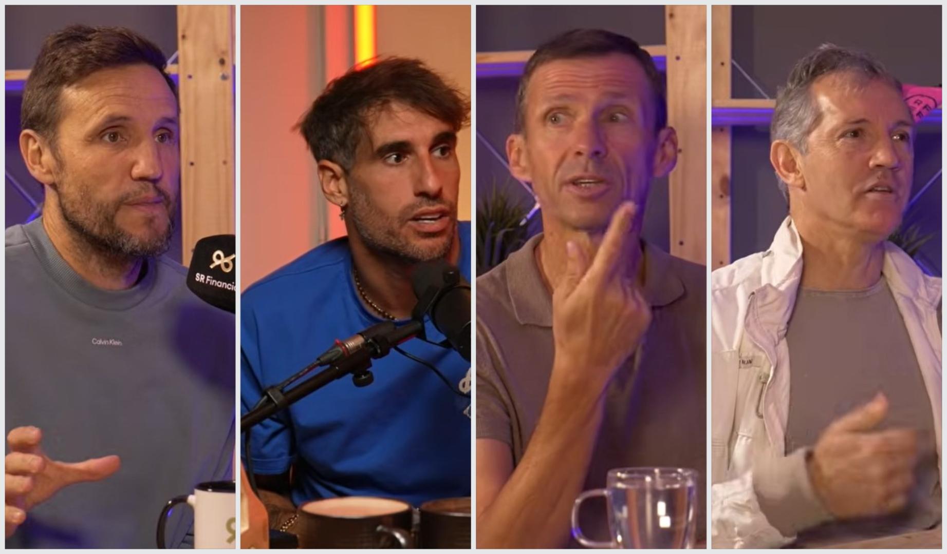 Carlos Gurpegui, Javi Martínez, Cuco Ziganda y Jon Andoni Goikoetxea