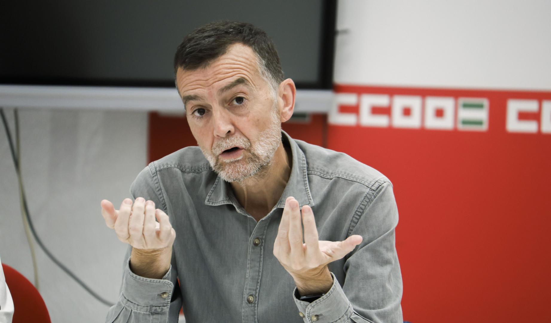 El candidato de Por Andalucía a la Presidencia de la Junta de Andalucía, Antonio Maíllo