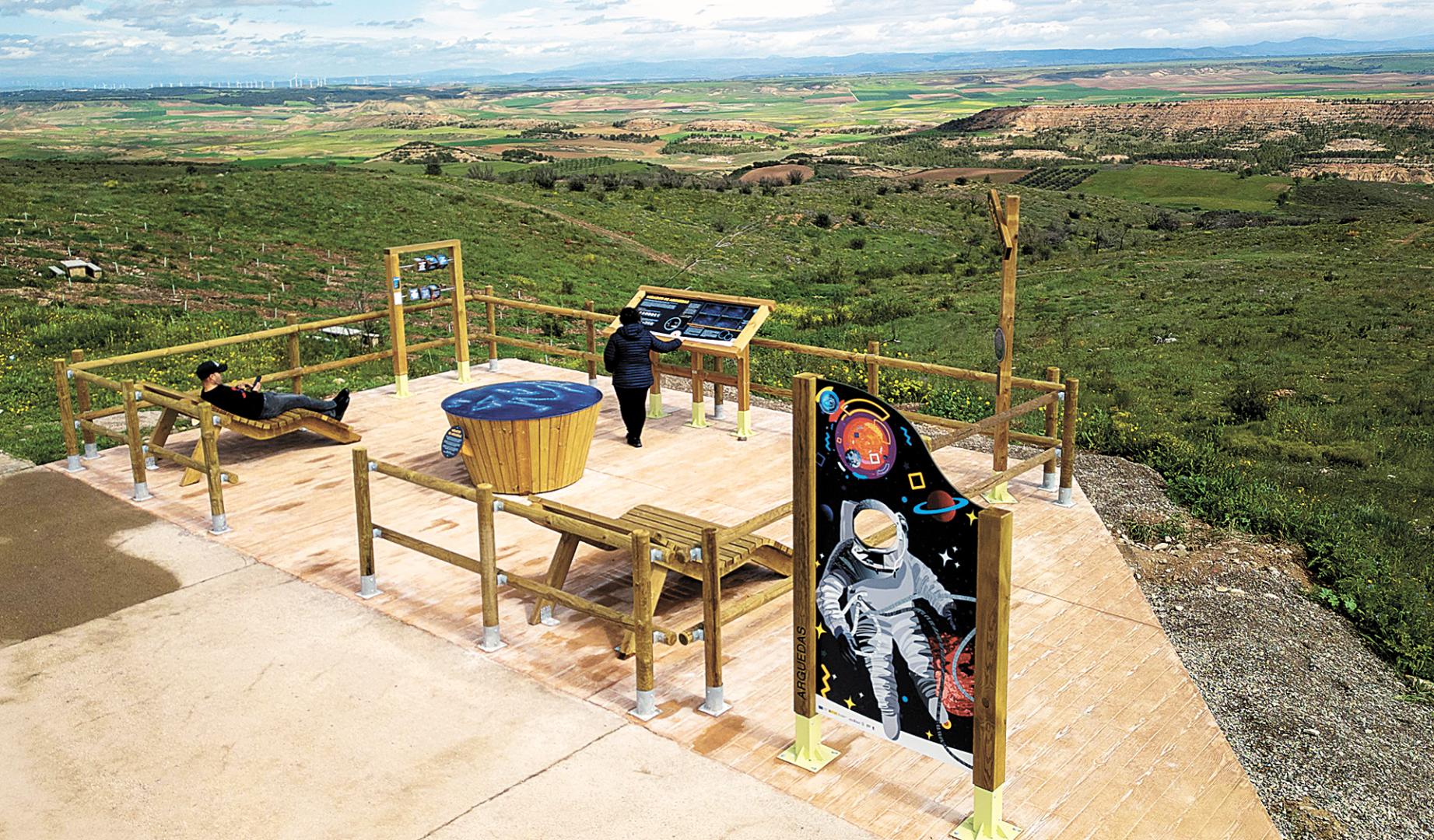 El nuevo mirador de Arguedas, para observar las estrellas junto a la ermita de la Virgen del Yugo