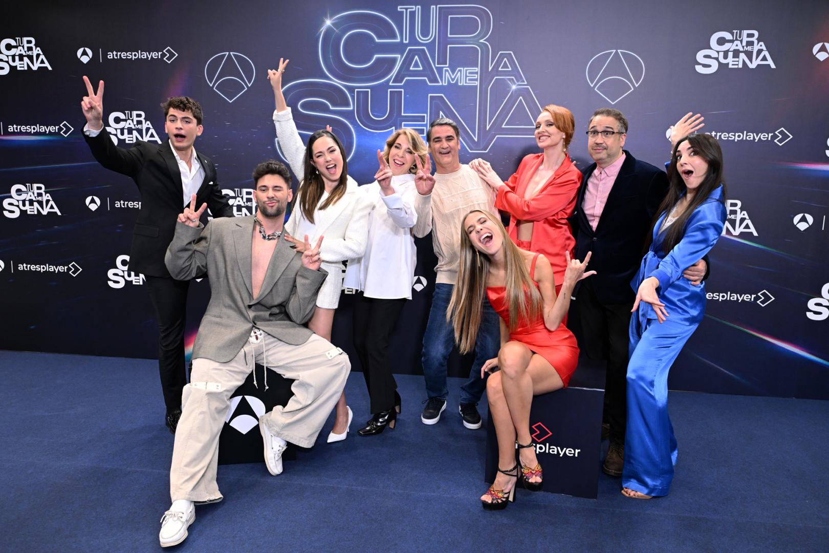 Los concursantes posan durante la presentación de la nueva edición de 'Tu cara me suena',