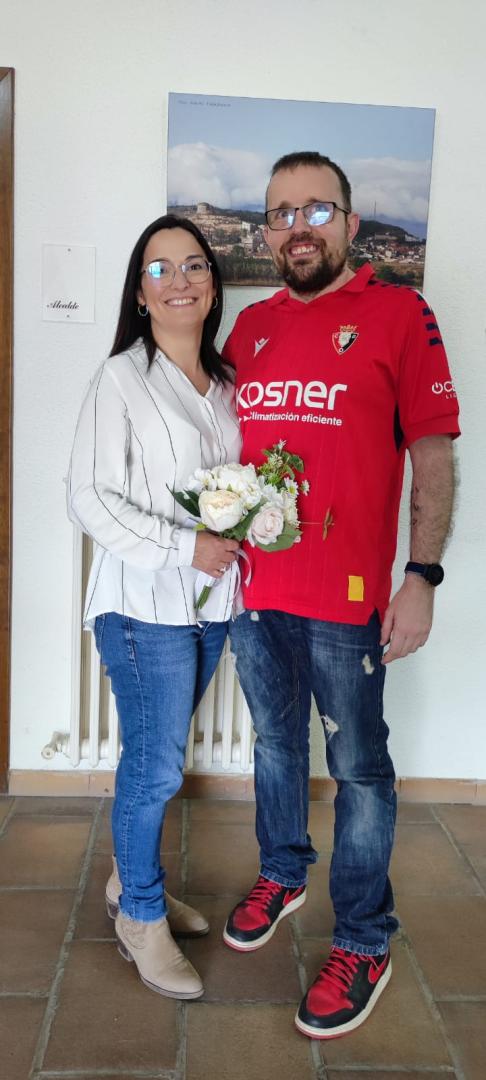 La pareja de recién casados
