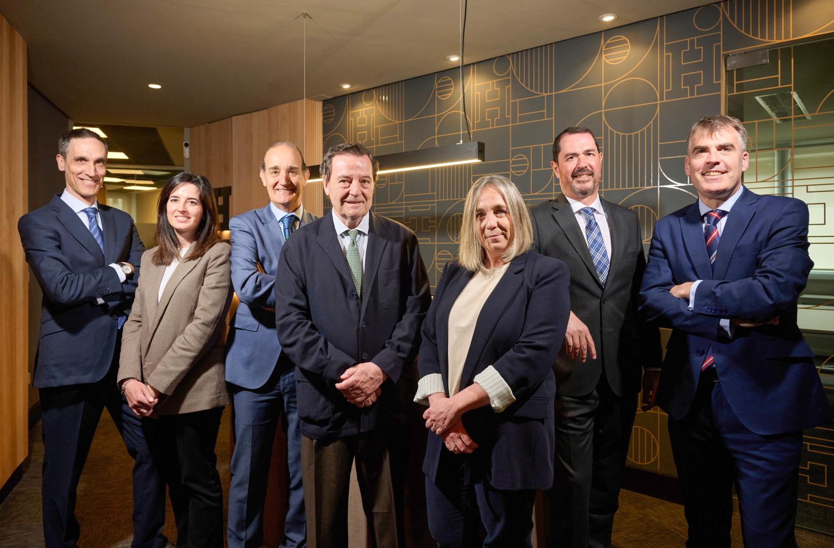 El equipo de Haltia Capital en su sede de la Avenida Baja Navarra de Pamplona