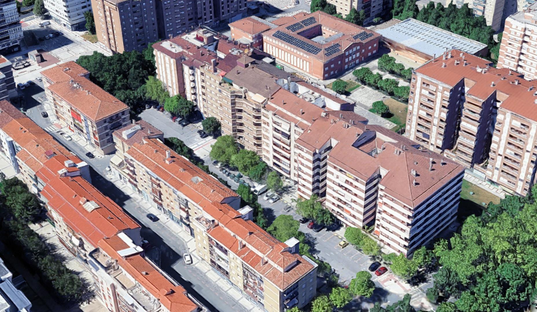 Vista aérea de la calle Pintor Crispín