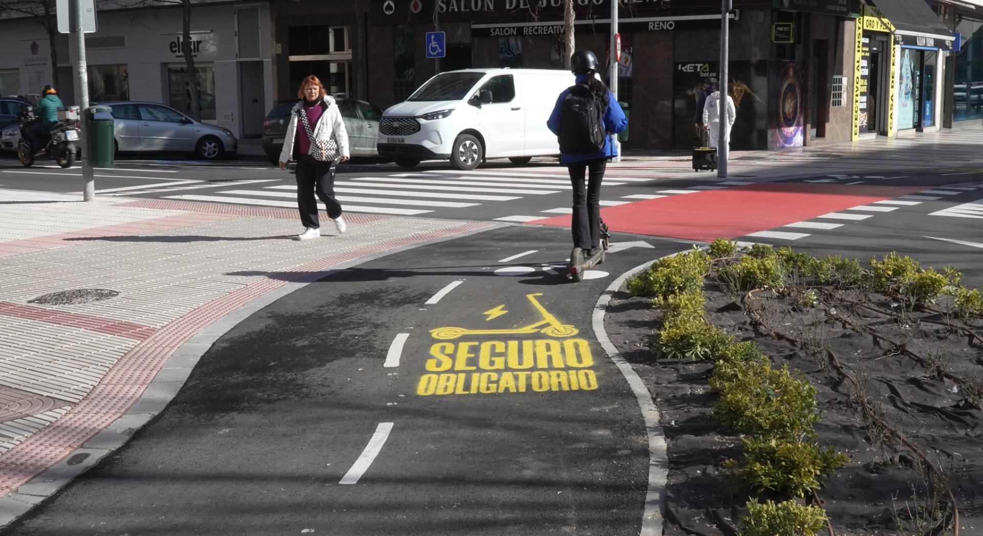 El aviso se da ya en numerosos carriles bici