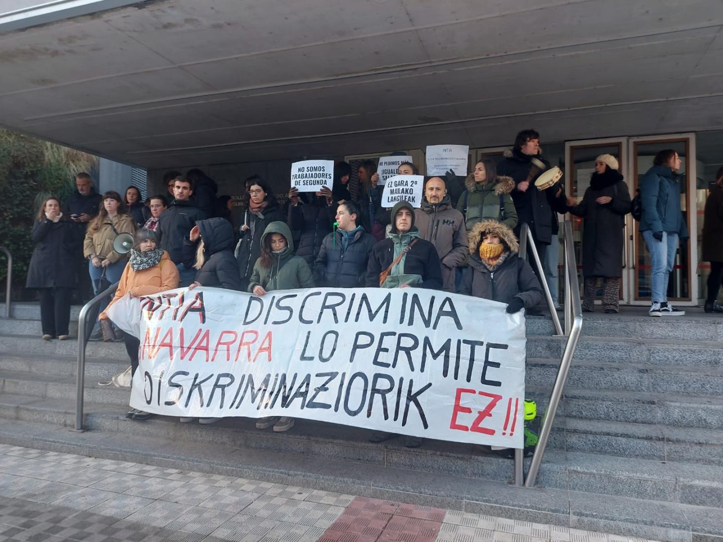 Trabajadores de INTIA que desarrollan labores en Desarrollo Rural, en huelga indefinida