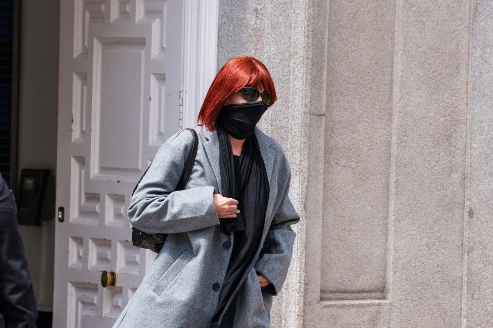 La exmujer del exasesor ministerial Koldo García, Patricia Uriz, a su salida este lunes del Tribunal Supremo