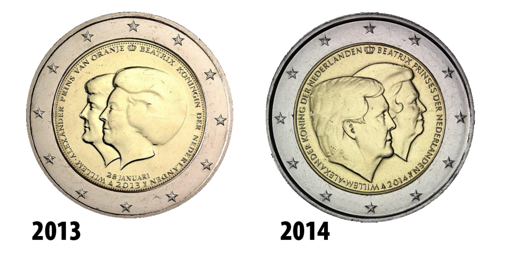 El parecido entre las monedas acuñadas en 2013 y 2014 decepcionó a los coleccionistas