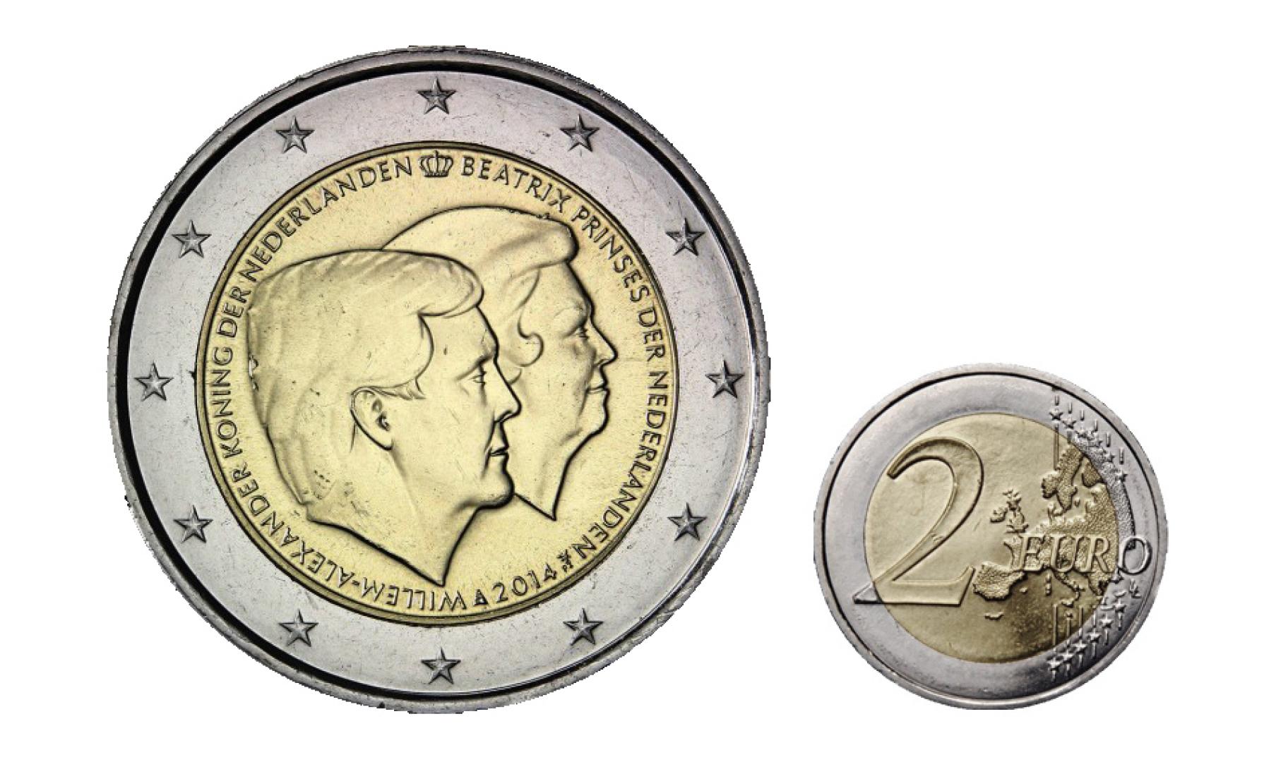 Cara nacional y común de la moneda acuñada en 2014