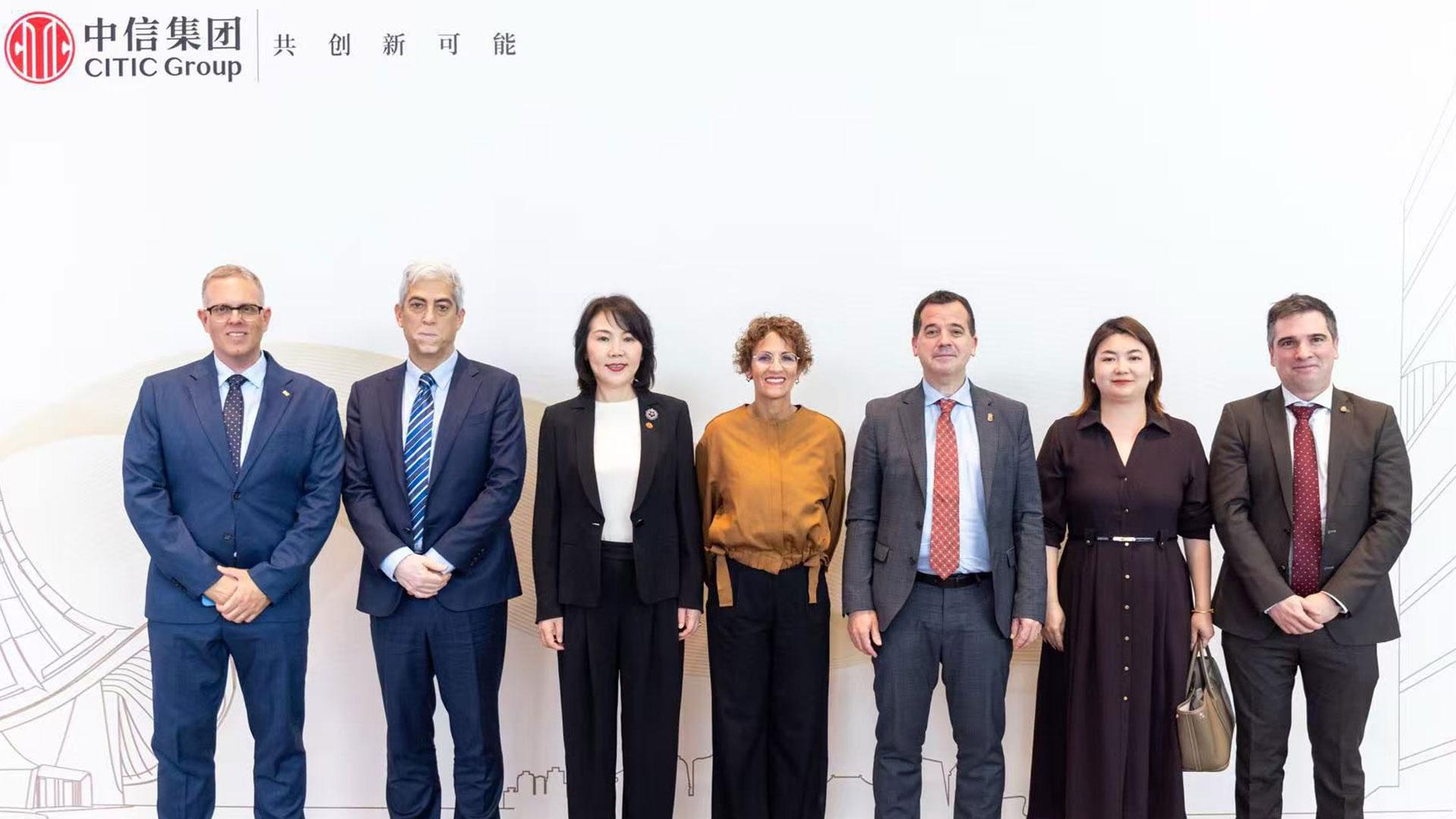 Visita de la delegación navarra a la empresa china de inversión CITIC