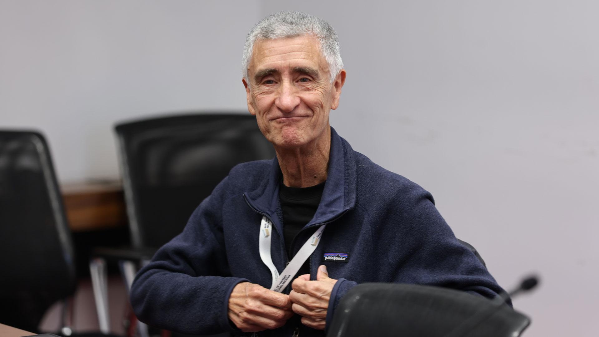 El exdirector de la empresa minera Geoalcali, Pedro Rodríguez Fernández, este miércoles en su comparecencia en la comisión de investigación del Parlamento de Navarra