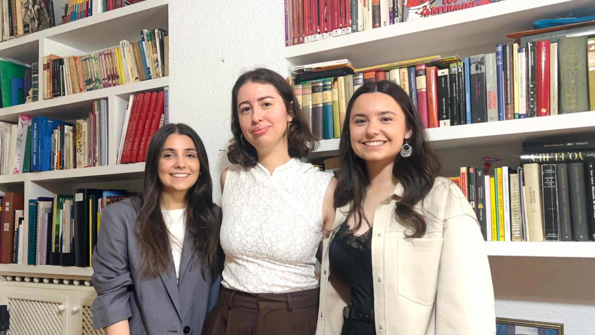 De izquierda a derecha, Ane Asiáin, Lucía Reyero y Noelia Gómez