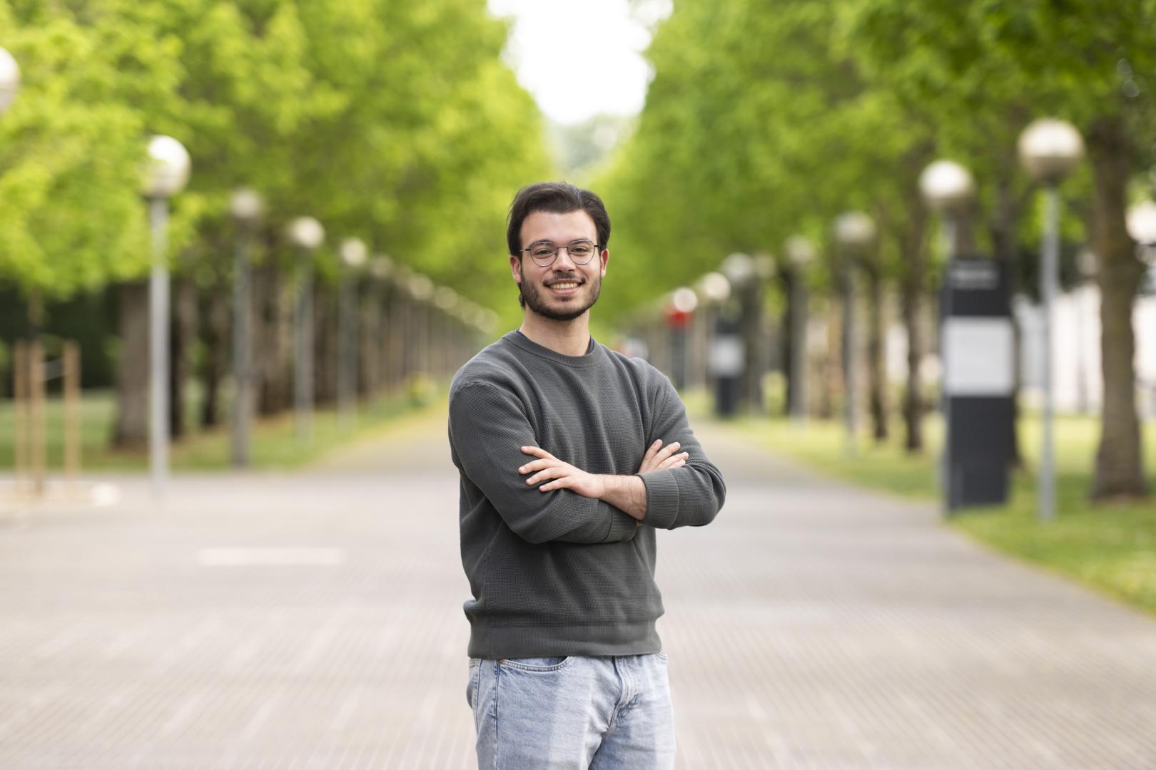 Luis Martínez Gómiz, estudiante de la UPNA