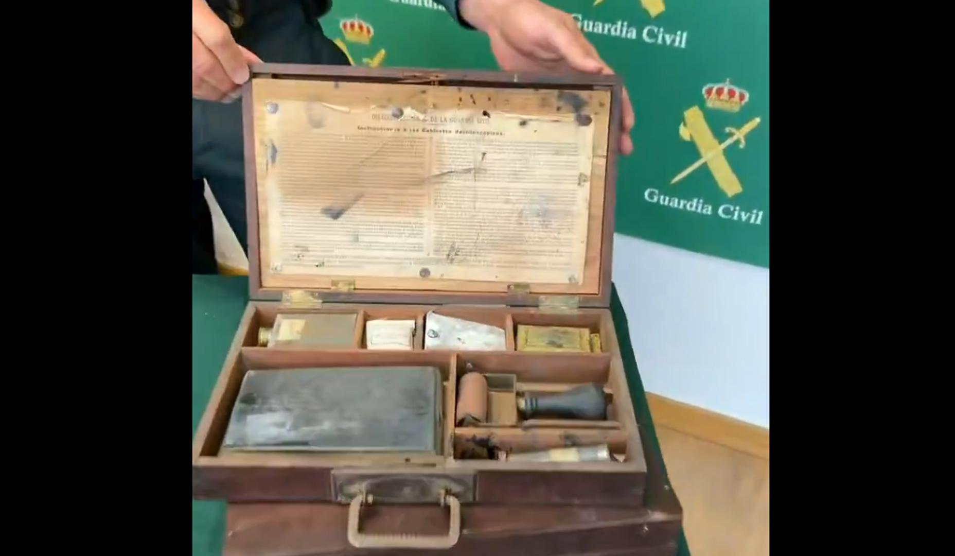 Estuche Dactiloscópico de la Guardia Civil