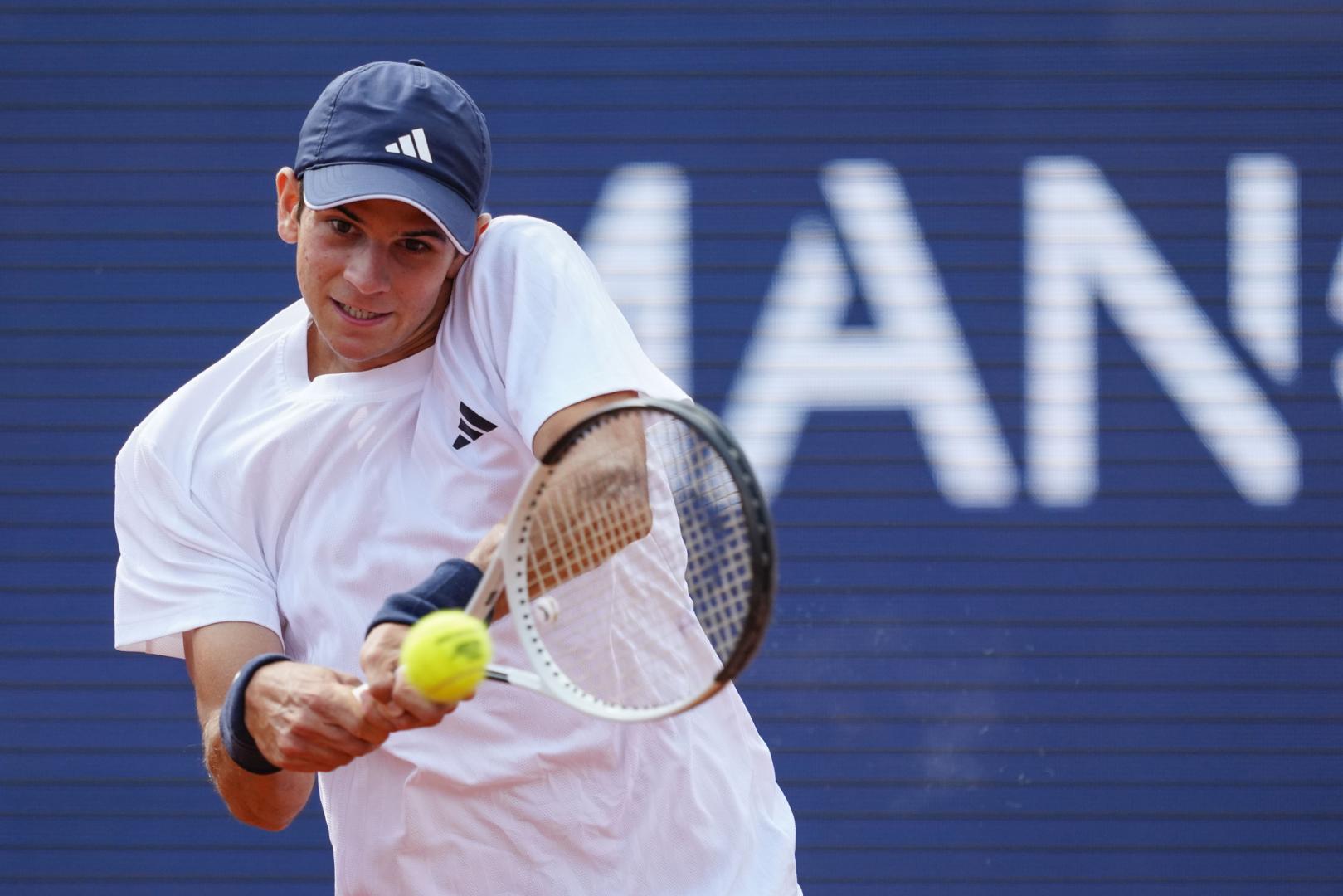 El español Rafael Jódar, en un momento de la semifinal ante Arthur Fills