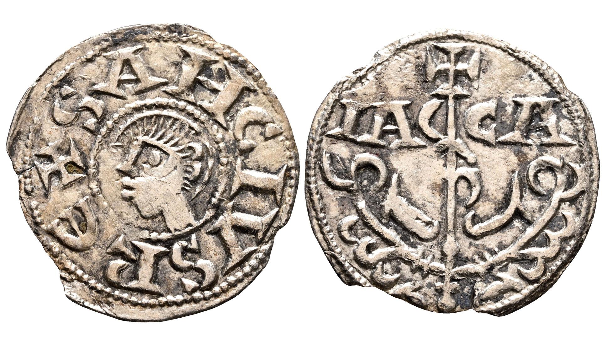 Cara y revés del dinero de IACCA adquirido por el Museo de Navarra