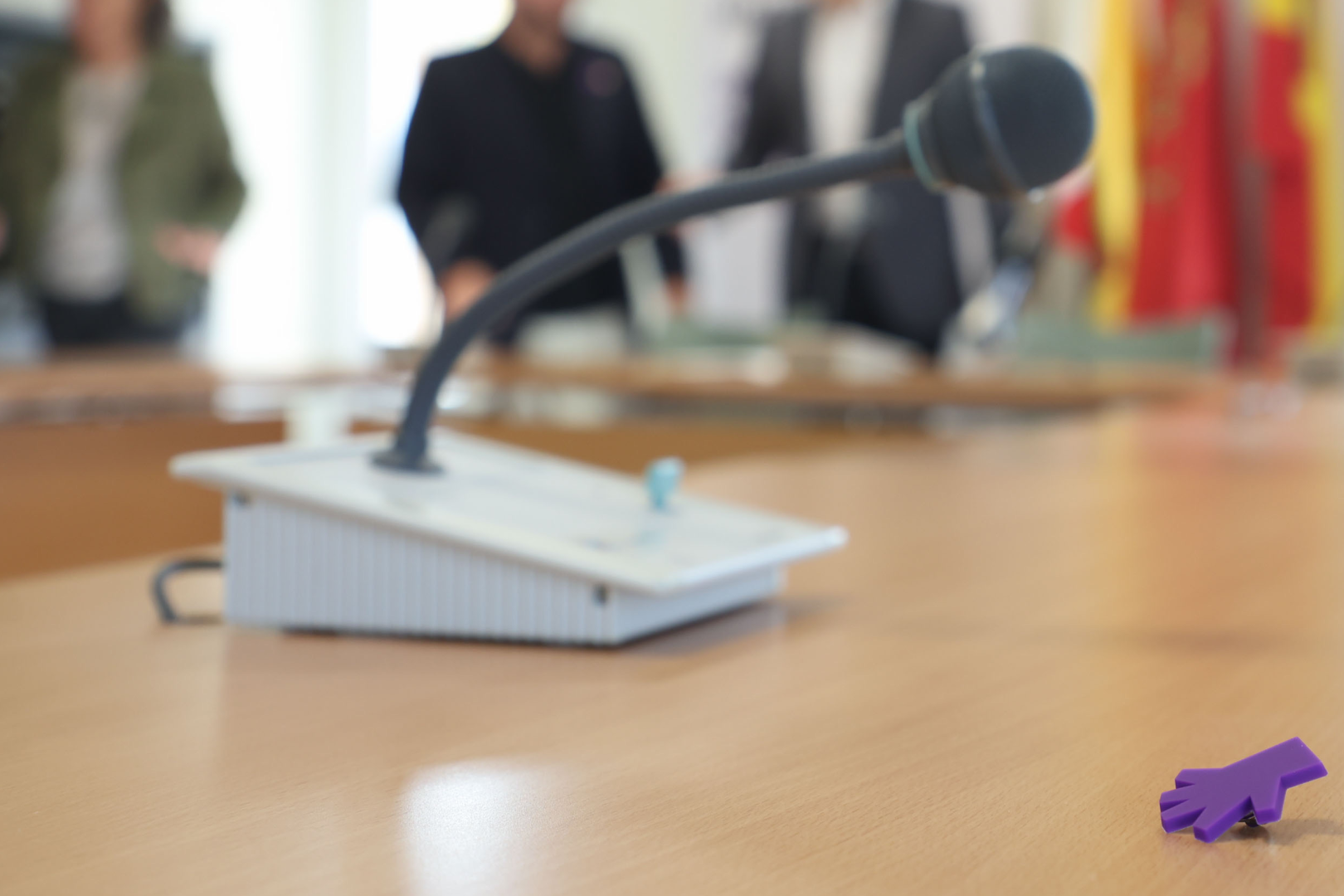 Salón de plenos de Orkoien, uno de los ayuntamientos firmantes del protocolo local de coordinación de la actuación ante la violencia contra las mujeres del INAI.