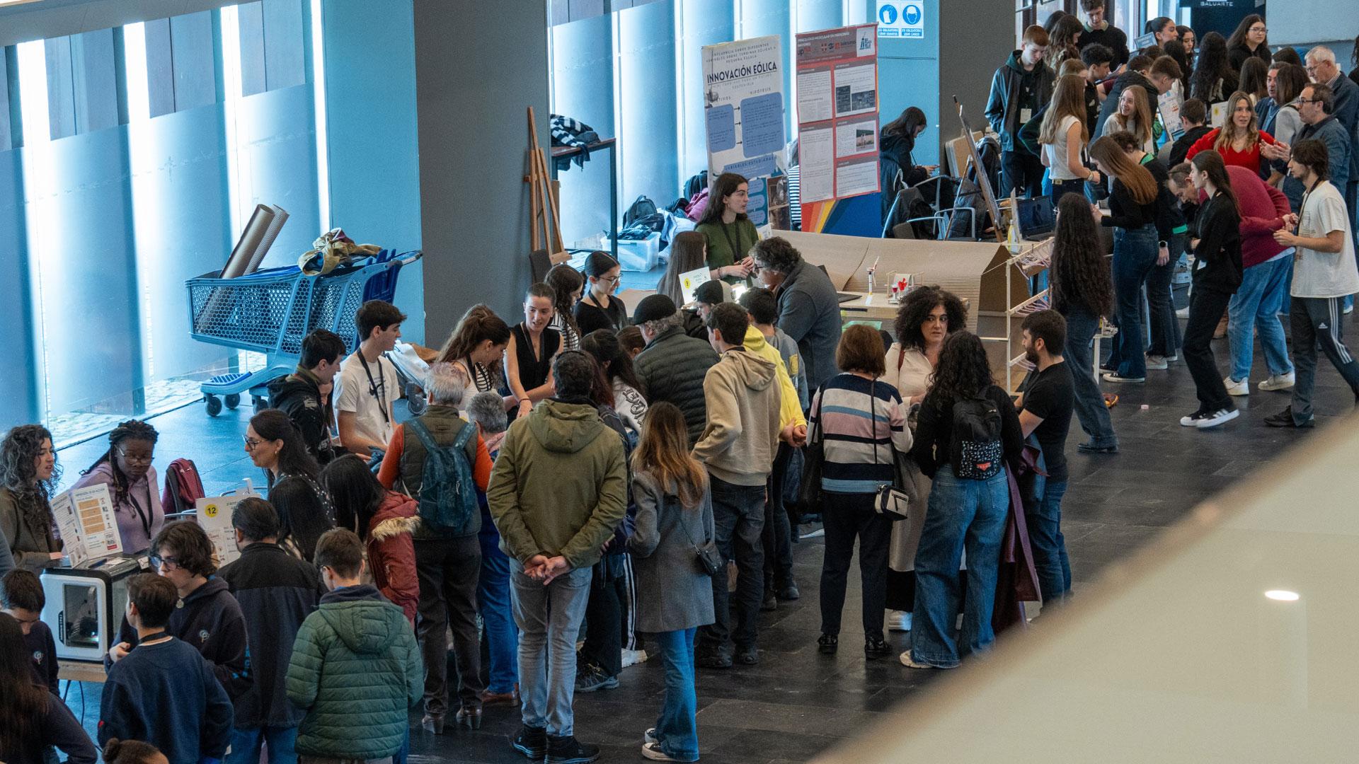Una edición anterior de la feria Navarra Tecnociencia