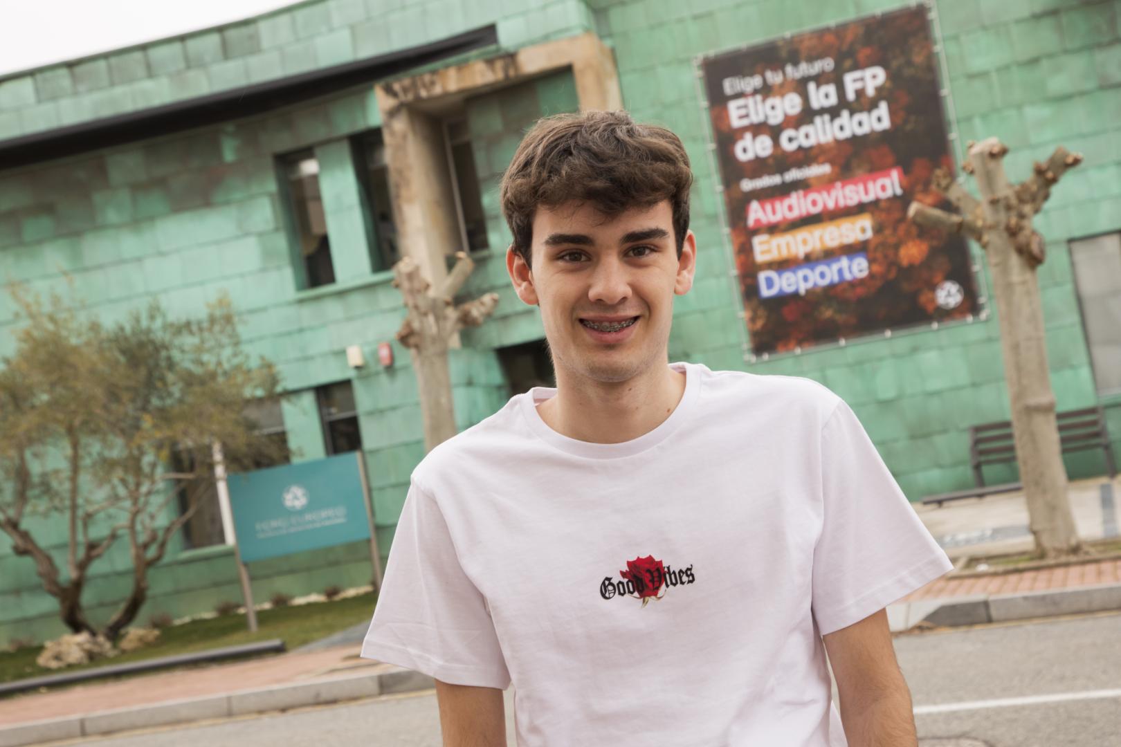 Ibai Espinosa Ruiz, alumno de 1º de Enseñanza y Animación Sociodeportiva de Foro Europeo.