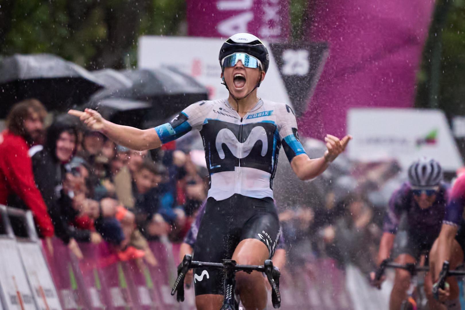 La ciclista inglesa Cat Ferguson (Movistar) se impuso al esprint en la última edición de la prueba