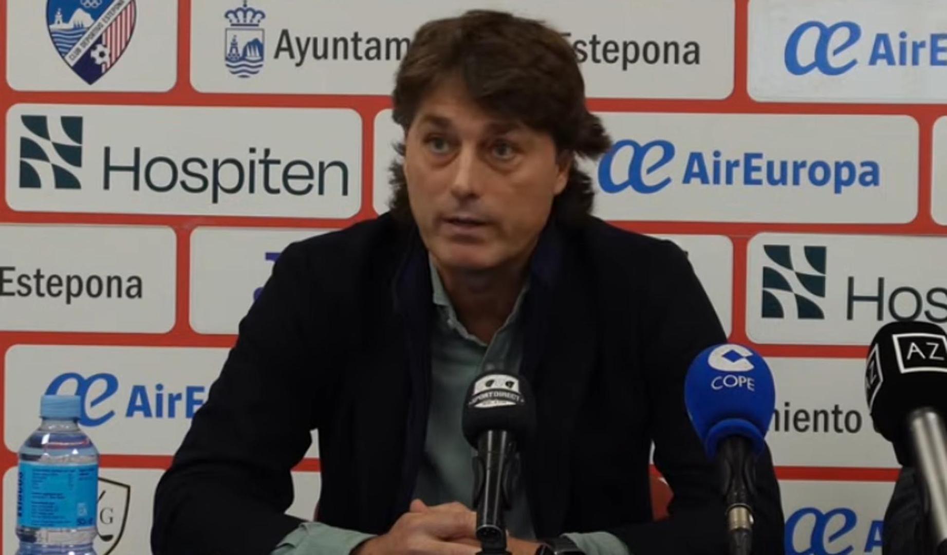 Julen Guerrero, en su presentación como director general del C.D. Estepona