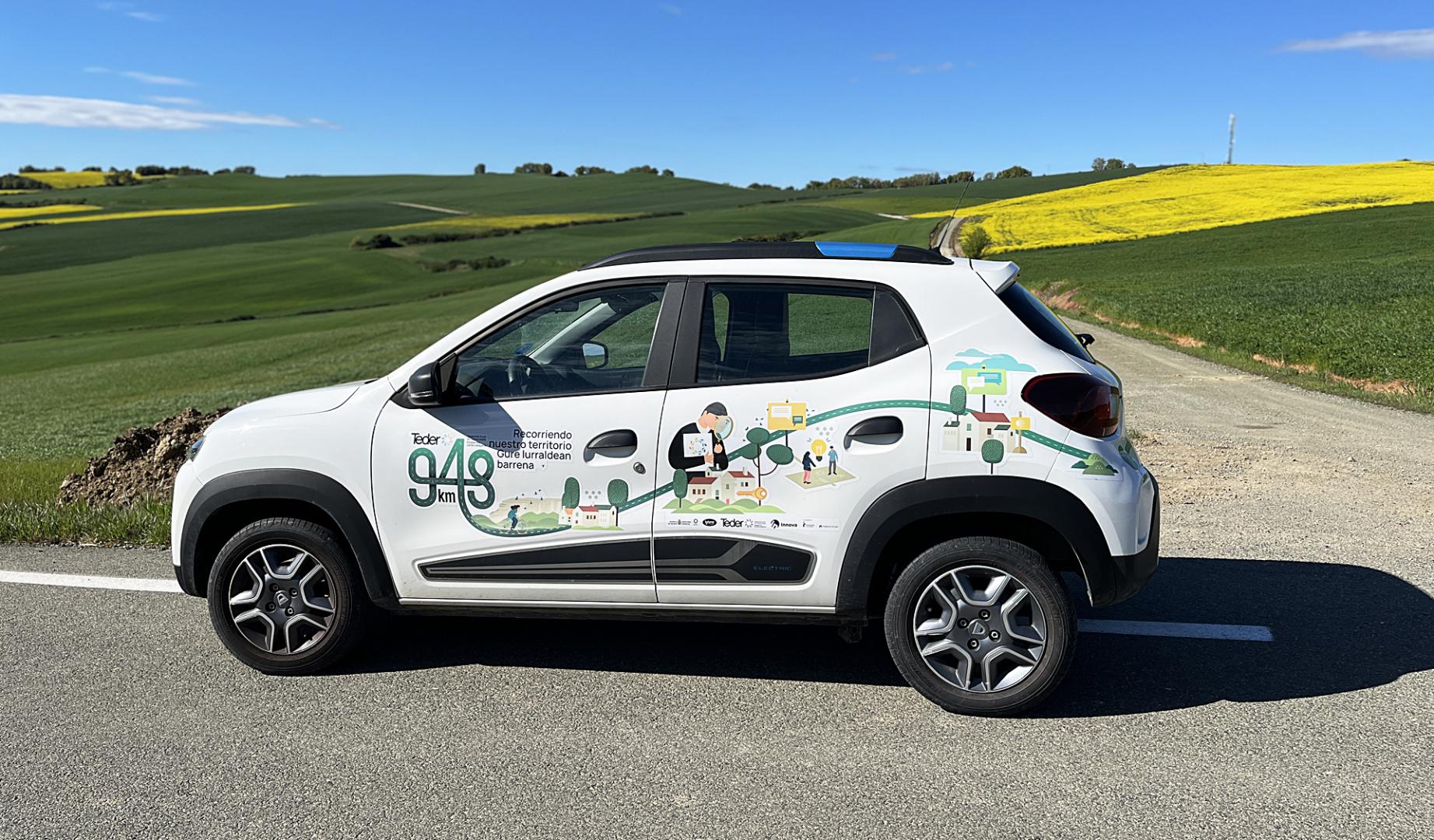 Automóvil de Teder que recorrió las localidades