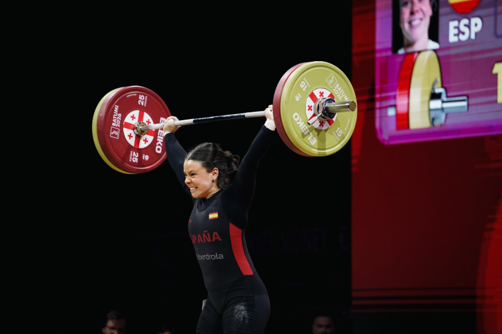 Naroa Arrasate en una de las pruebas en Batumi (Georgia)