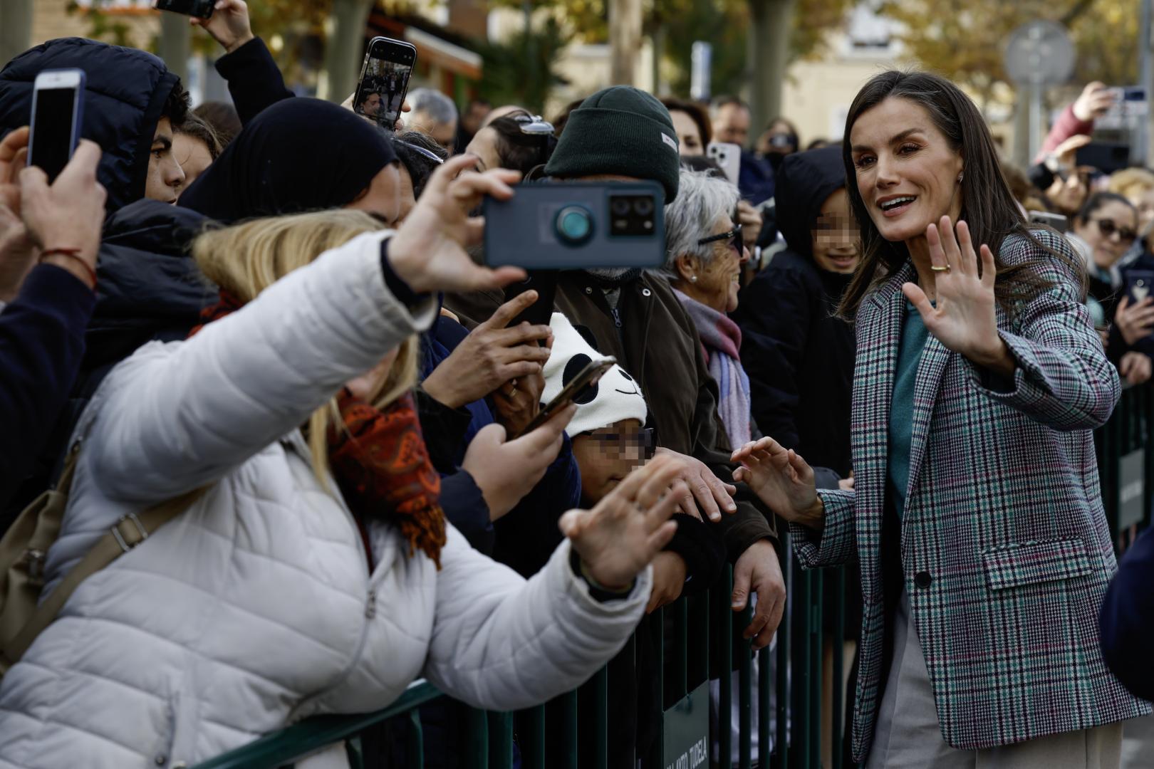 La reina Letizia, en Tudela durante su última estancia en Navarra, el pasado 25 de noviembre