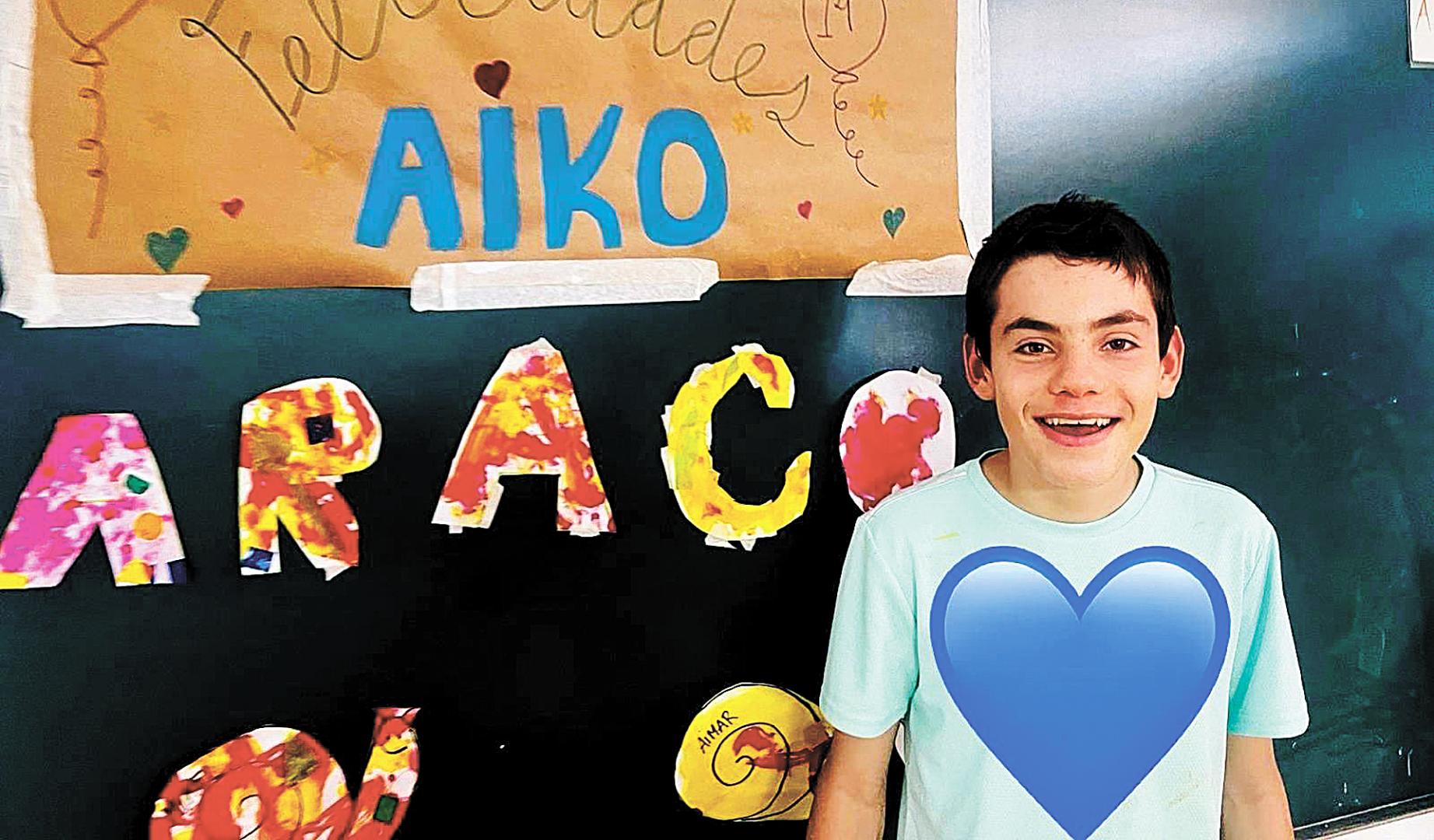 Aiko Canto Ezkurra es un joven de Cárcar con autismo y pertenece a la asociación ANA