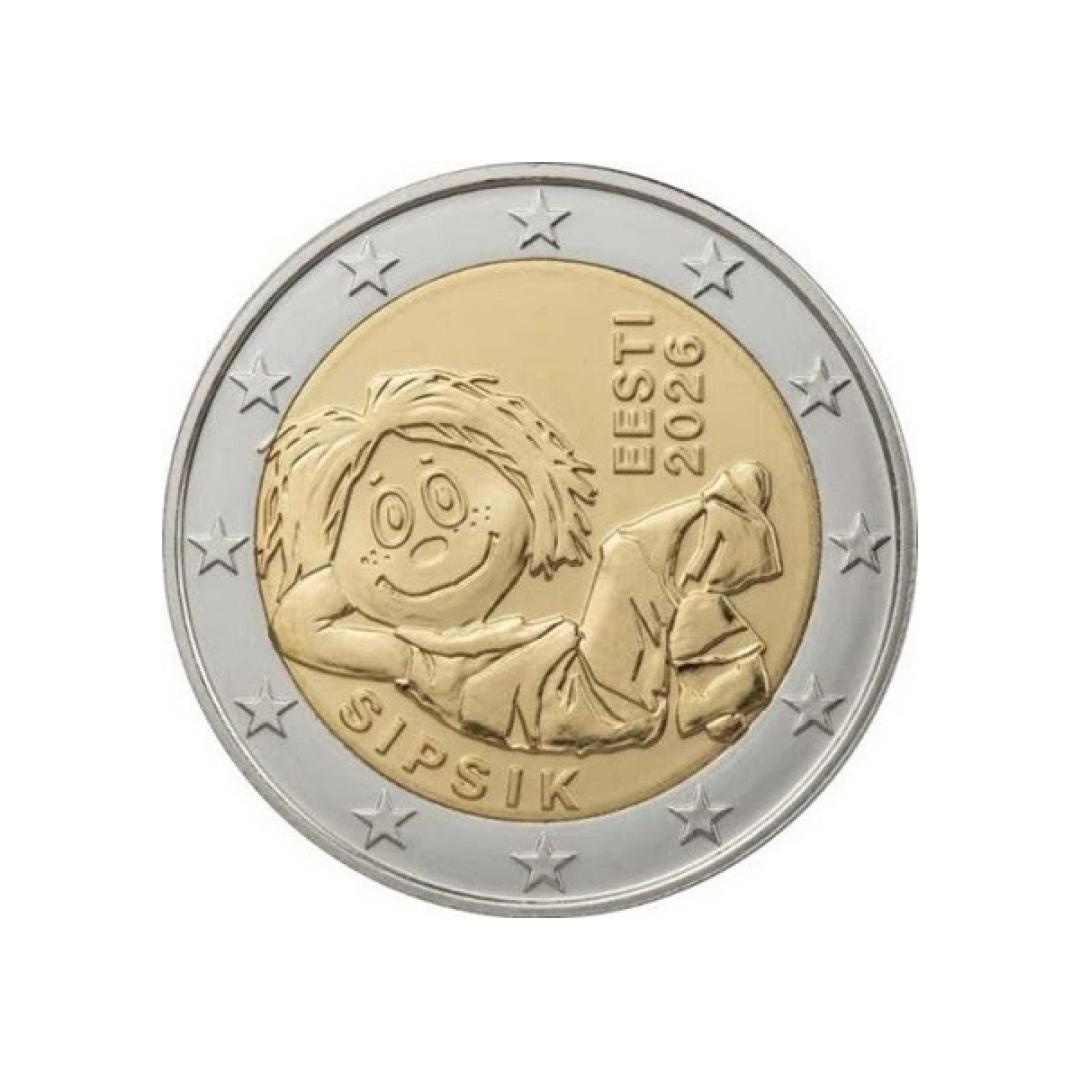 Boceto generado por IA de la moneda de Estonia que circula en algunos de los foros numismáticos