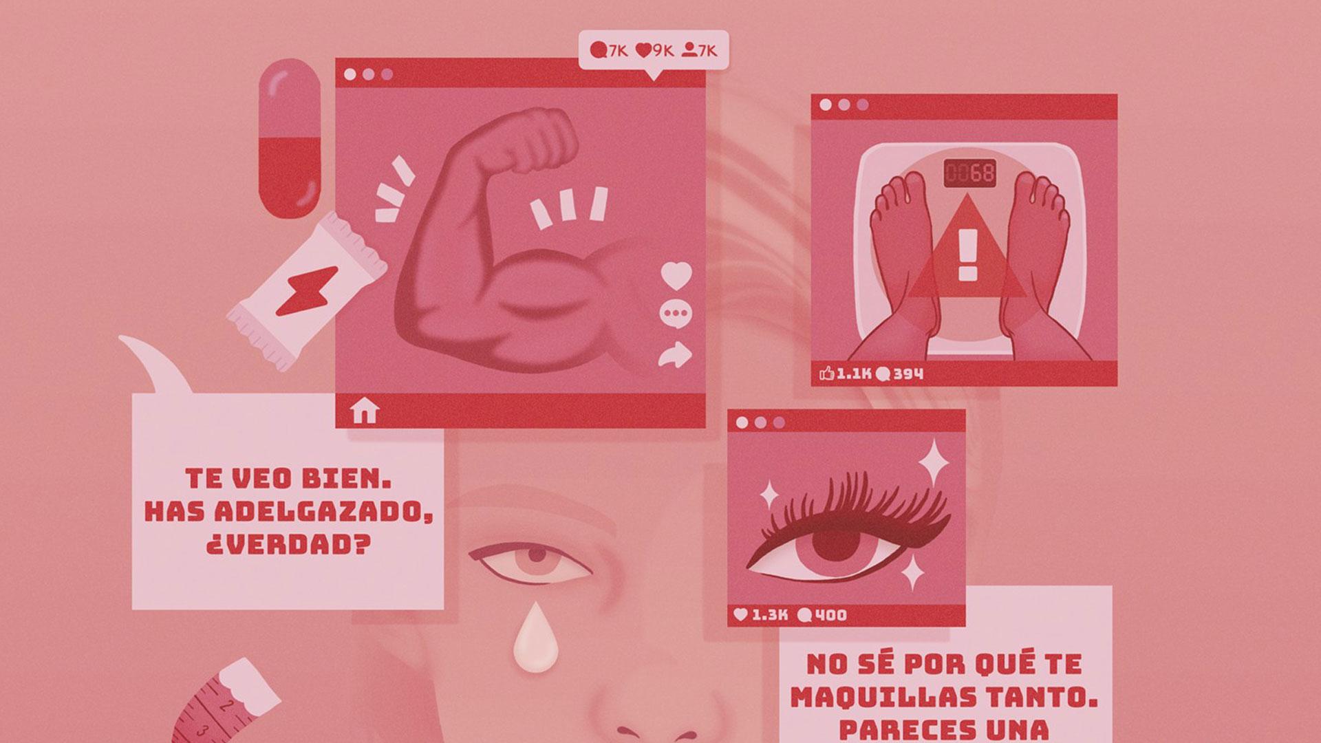 Cartel de la IV Jornada Skolagun 'Analizando la presión estética, del modelo corporal deseado (por el sistema) a la violencia (auto)ejercida'