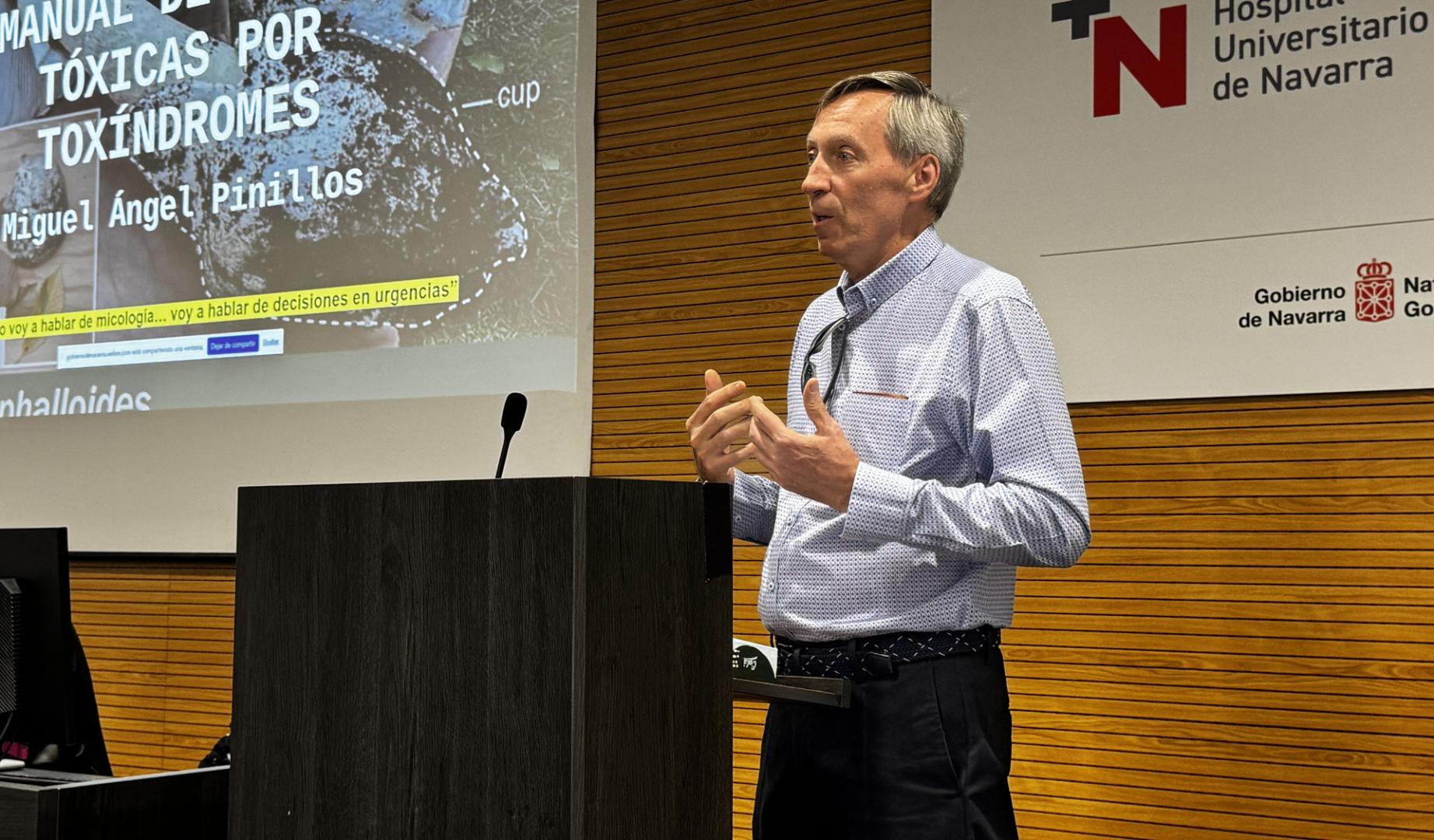 En la imagen, el consultor senior en toxicología del Hospital Universitario de Navarra / Nafarroako Ospitale Unibertsitarioa (HUN/NOU) Miguel Ángel Pinillos