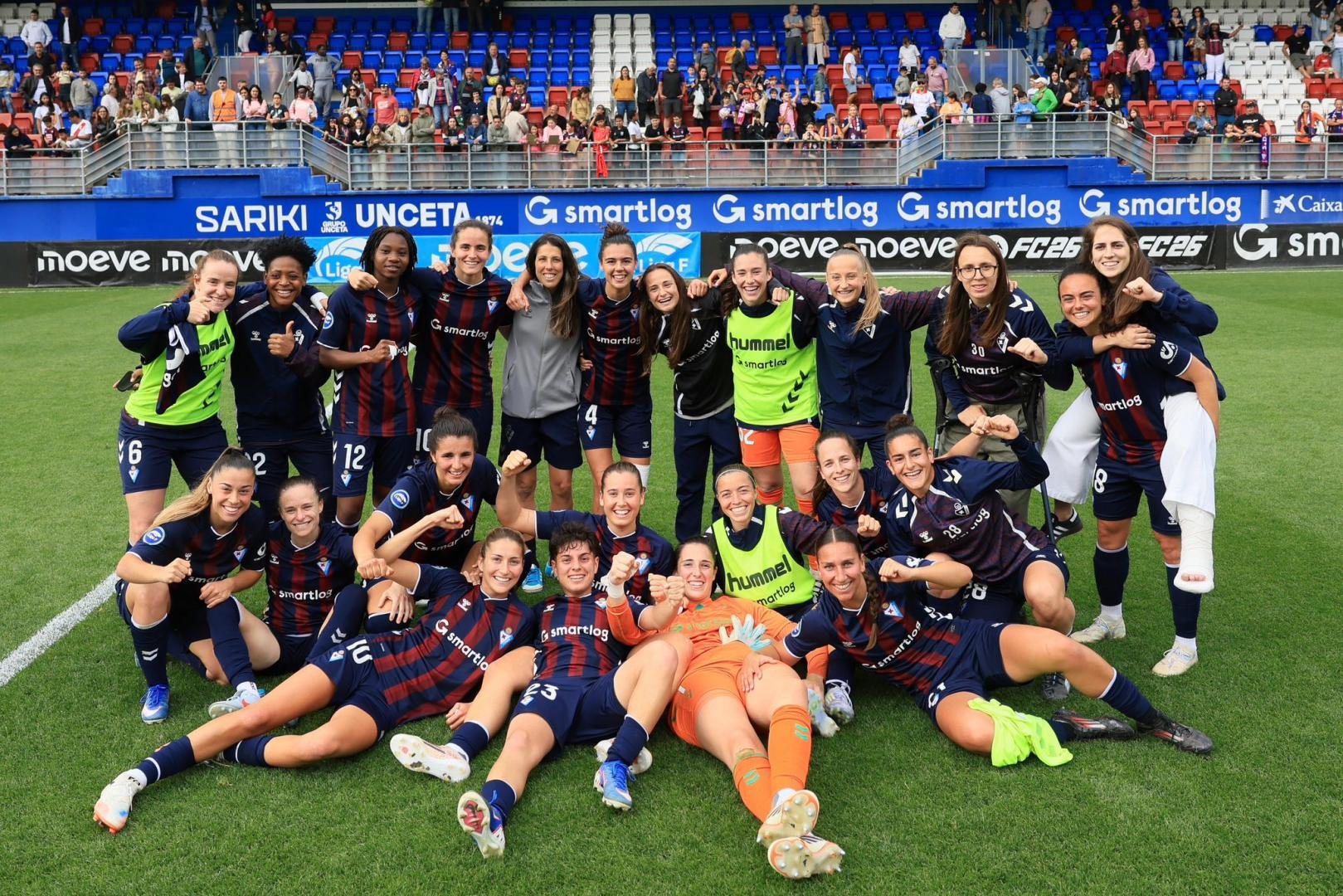 Garazi Facila, Iara Lacosta, Amaia Iribarren y Karol Sarasúa, las navarras del Eibar