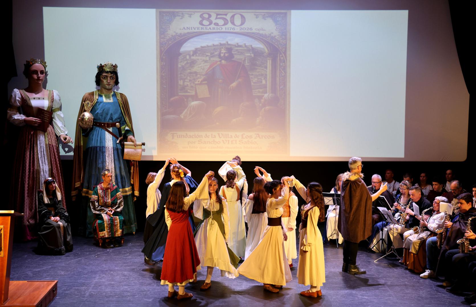 A: Sonia Salsamendi F: 25/04/26 P: 850 aniversario L: Los Arcos T: 850 aniversario de la fundación