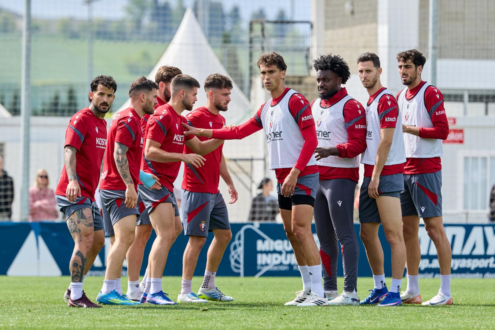 Una imagen de la última sesión de entrenamiento antes de recibir al Sevilla en El Sadar