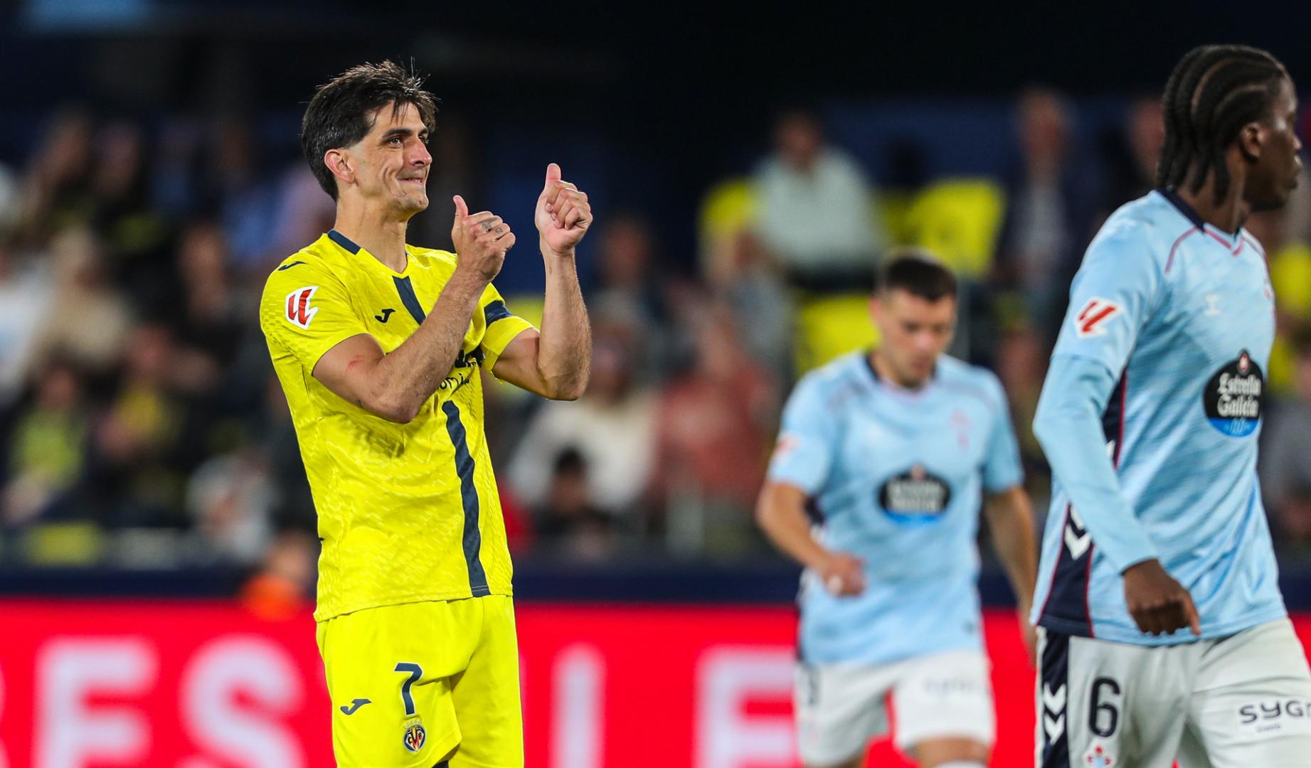 Gerard Moreno durante el partido contra el Celta