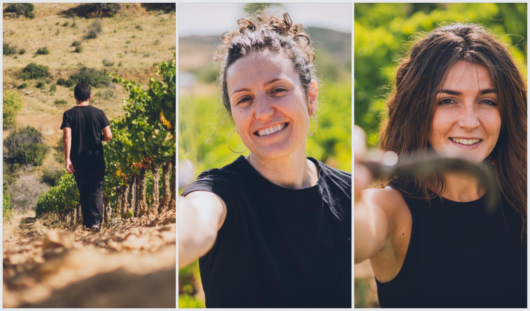 De izda. a dcha., Gonzalo Celayeta, María Abete y Sara Valencia