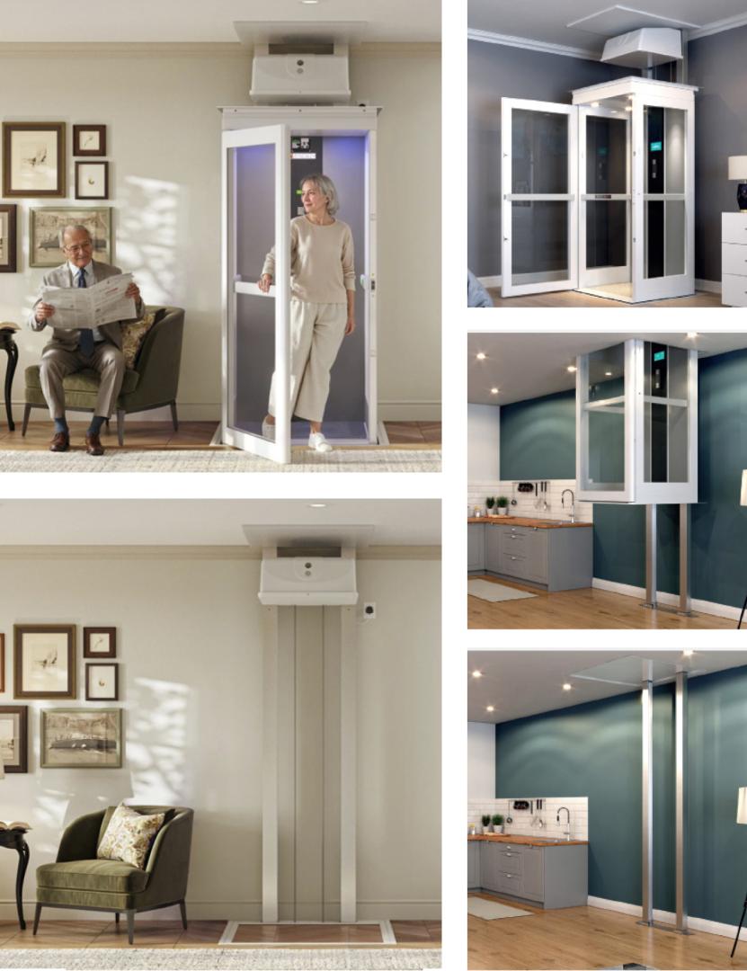 El innovador ascensor de Imcalift, instalado en una unifamiliar