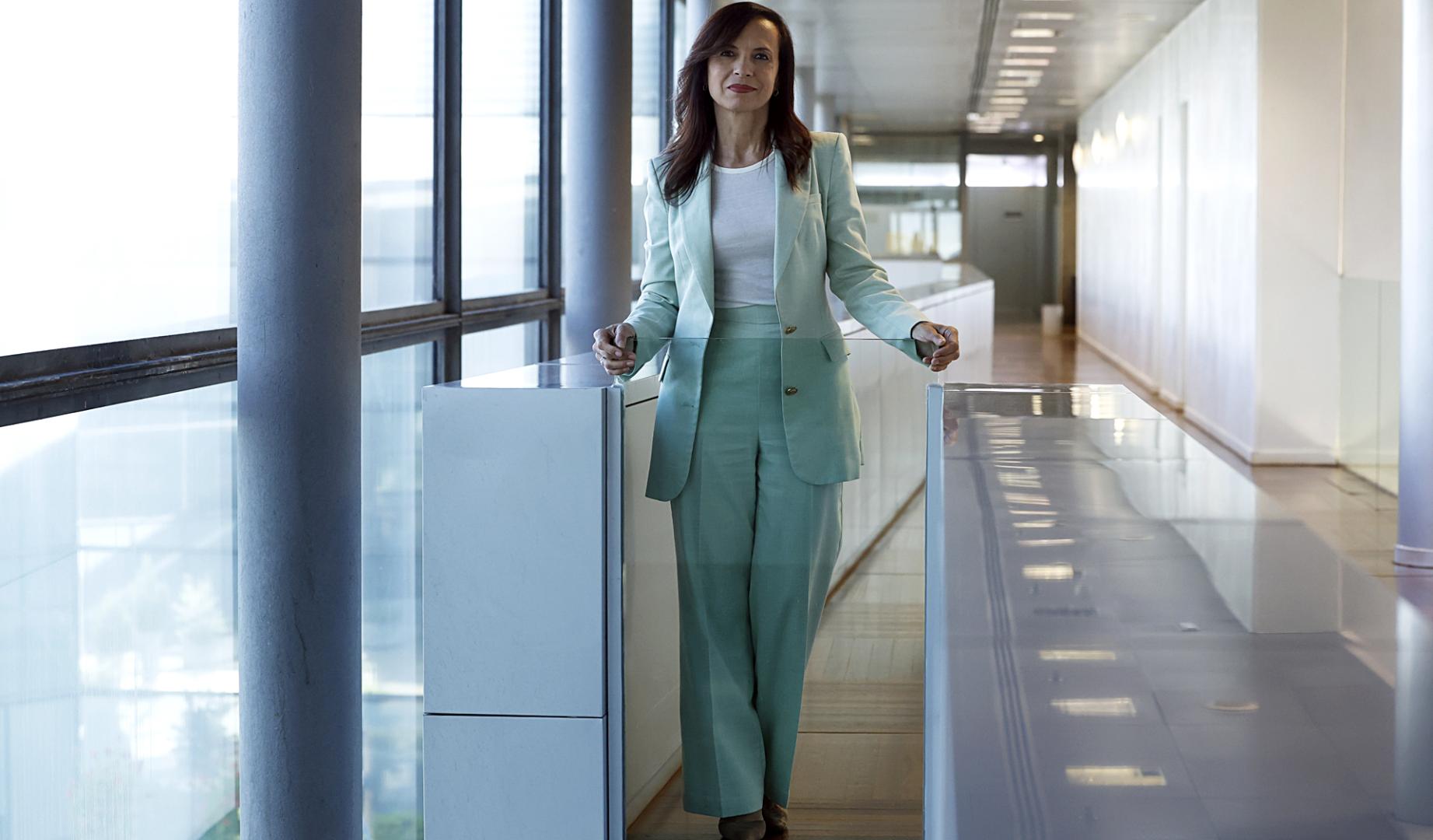 Beatriz Corredor, presidenta de Redeia, durante una entrevista