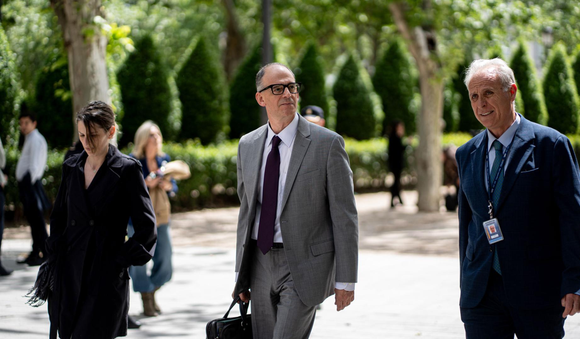 El inspector jefe de la Unidad de Delincuencia Económica y Financiera (UDEF), Manuel Morocho, a su salida de la Audiencia Nacional