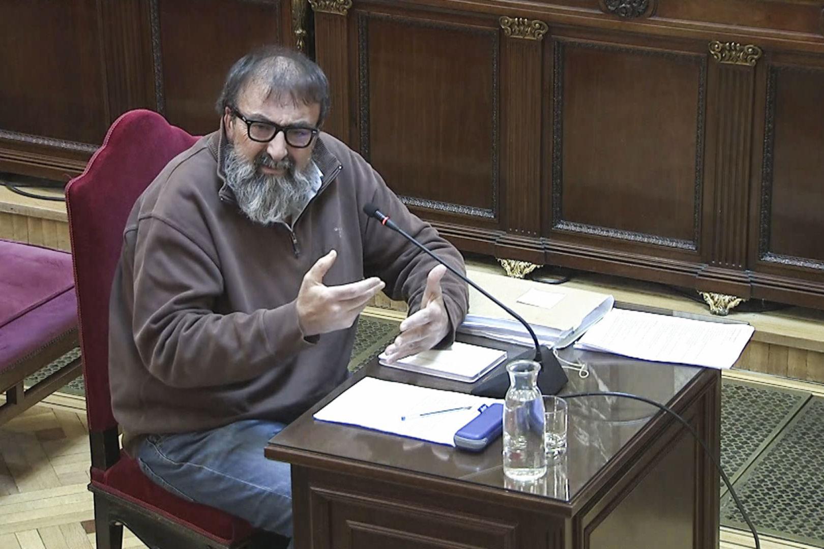 Koldo García, en un momento de su declaración en el Tribunal Supremo
