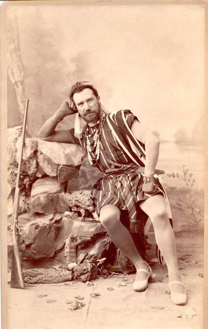Julián Gayarre, caracterizado para la ópera Los pescadores de perlas.