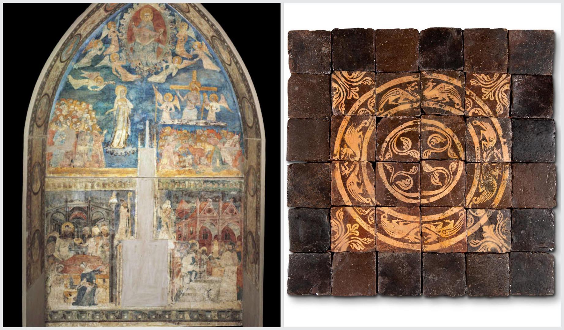El Sepulcro de Miguel Sánchez de Asiain (siglo XIV) y el Pavimento de Tiebas (siglo XIII)