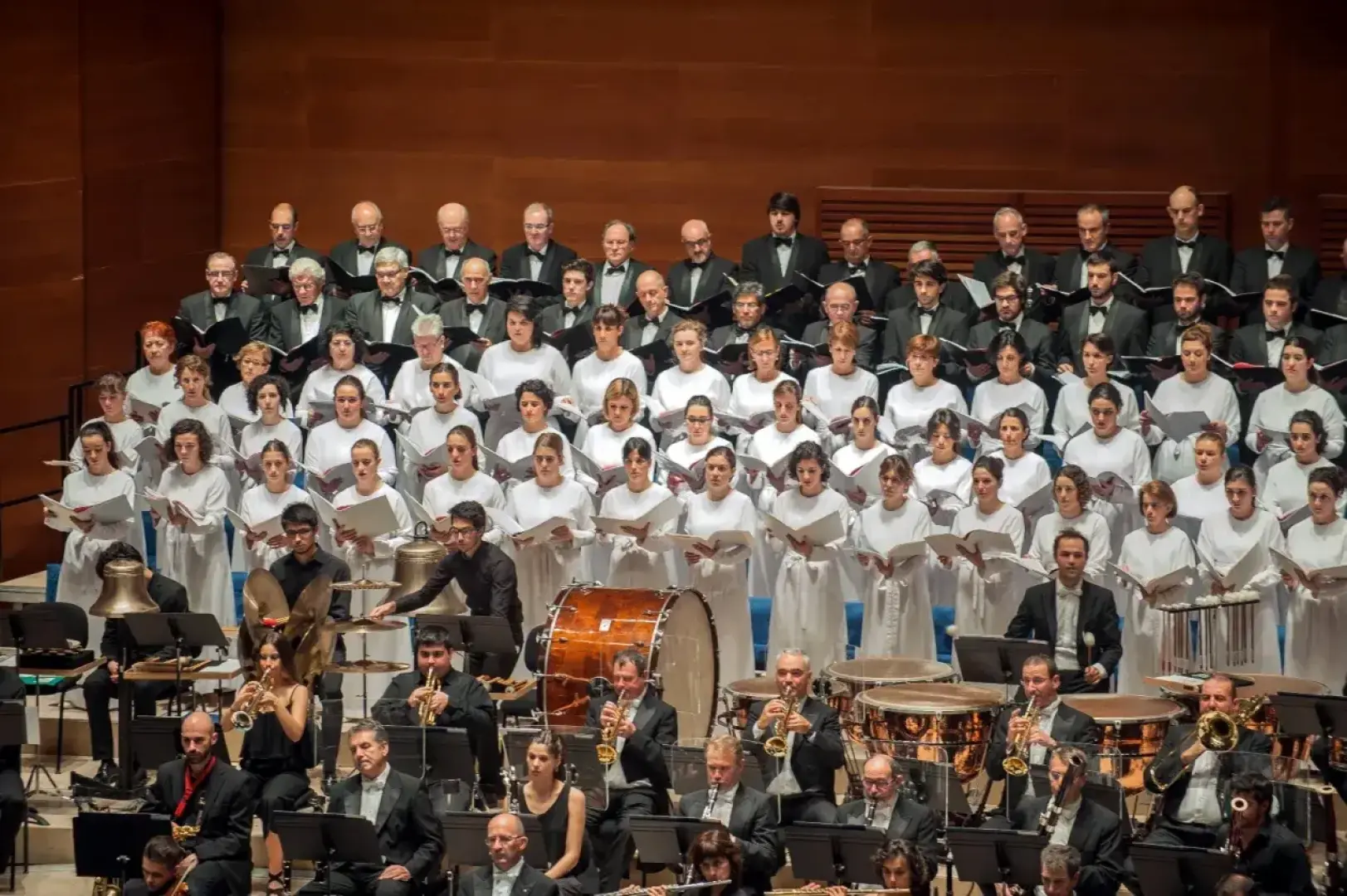 El Orfeón Donostiarra se une hoy a Euskadiko Orkestra en Baluarte.