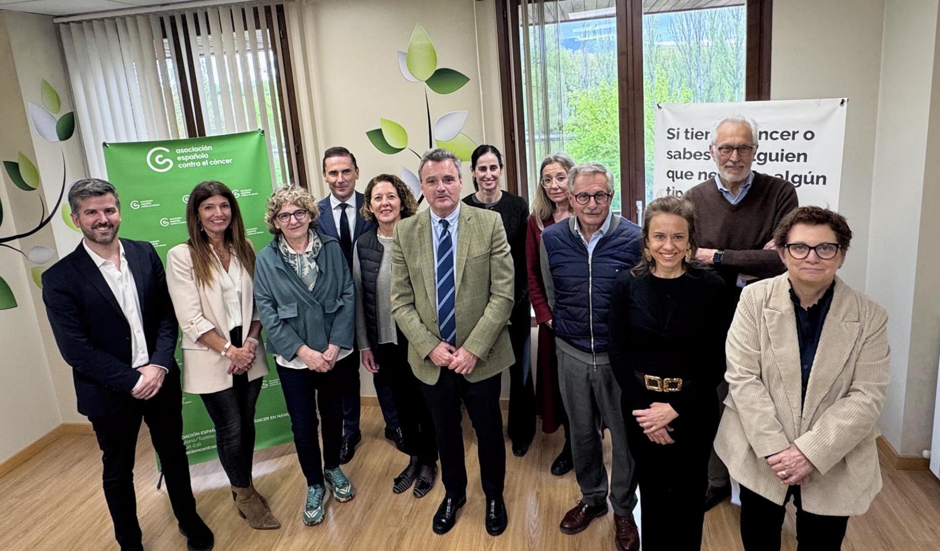 Integrantes del nuevo Consejo Provincial de Navarra en la Asociación Española Contra el Cáncer en Navarra