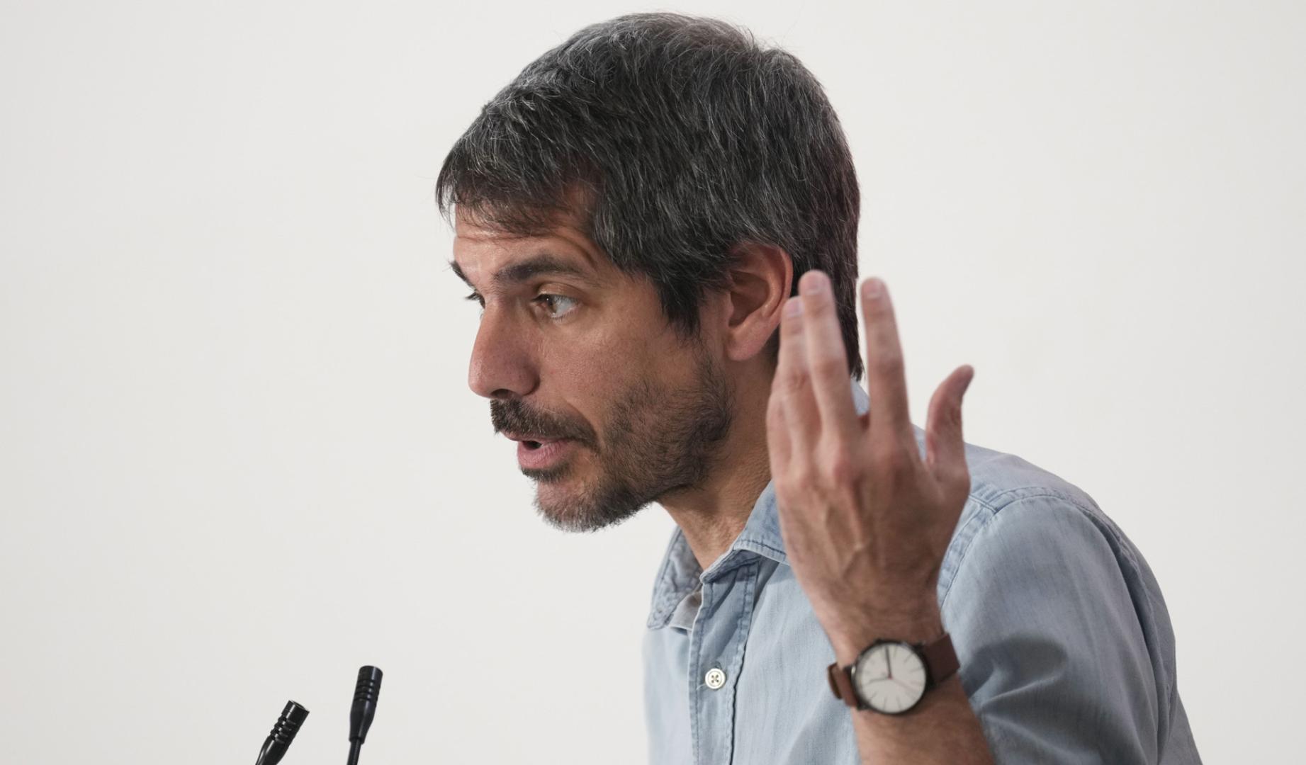 El ministro de Cultura, Ernest Urtasun, en representación de Sumar